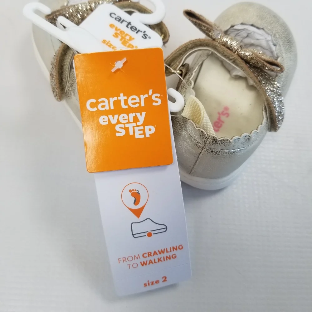 Carter Beth Mary Jane Baby Walker Shoes Size 2 (3-6 Months) NWT